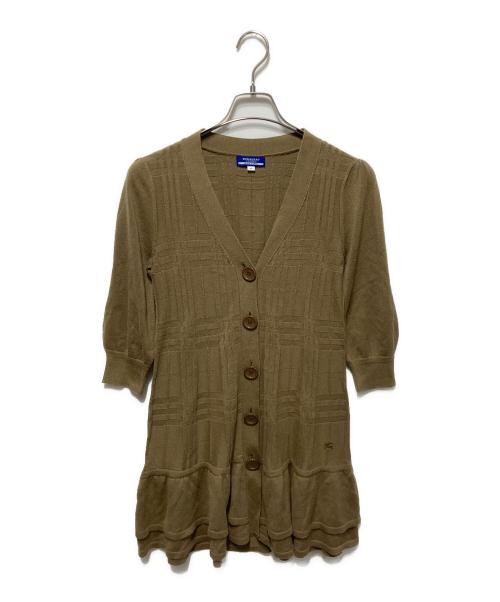 BURBERRY LONDON（バーバリーロンドン）BURBERRY LONDON (バーバリーロンドン) ニットショートワンピース ブラウン サイズ:38の古着・服飾アイテム