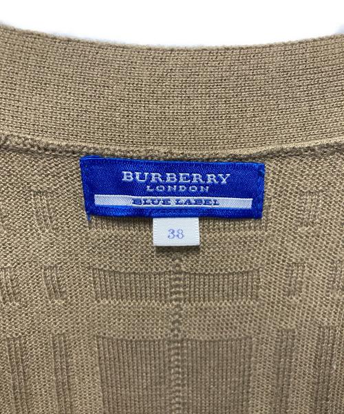 BURBERRY LONDON（バーバリーロンドン）BURBERRY LONDON (バーバリーロンドン) ニットショートワンピース ブラウン サイズ:38の古着・服飾アイテム