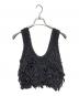 anuke (アンヌーク) Fringe Knit Bustier グレー サイズ:FREE：5000円