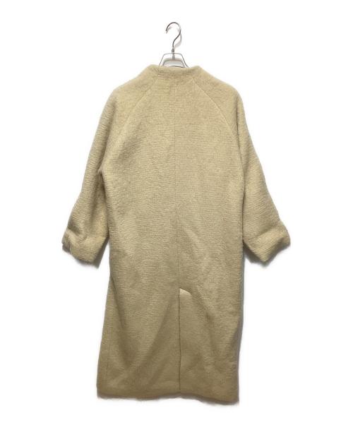 anuke（アンヌーク）anuke (アンヌーク) Collarless Shaggy Coat ベージュ サイズ:FREEの古着・服飾アイテム