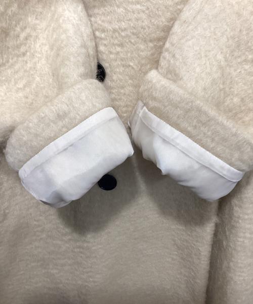anuke（アンヌーク）anuke (アンヌーク) Collarless Shaggy Coat ベージュ サイズ:FREEの古着・服飾アイテム