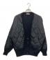 SOFTHYPHEN（ソフトハイフン）の古着「QUILTING MIX MOHAIR CARDIGAN」｜ブラック