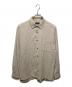 A.P.C.（アーペーセー）の古着「ロゴ刺繍シャツ」｜ベージュ