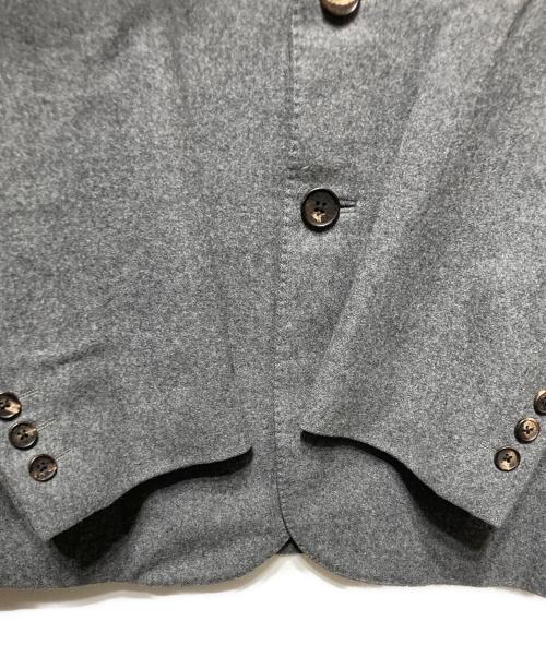 PAPAS（パパス）PAPAS (パパス) ウールテーラードジャケット グレー サイズ:Mの古着・服飾アイテム