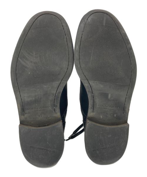 DOLCE & GABBANA（ドルチェ＆ガッバーナ）DOLCE & GABBANA (ドルチェ＆ガッバーナ) メダリオンシューズ ブラック サイズ:9　1/2の古着・服飾アイテム