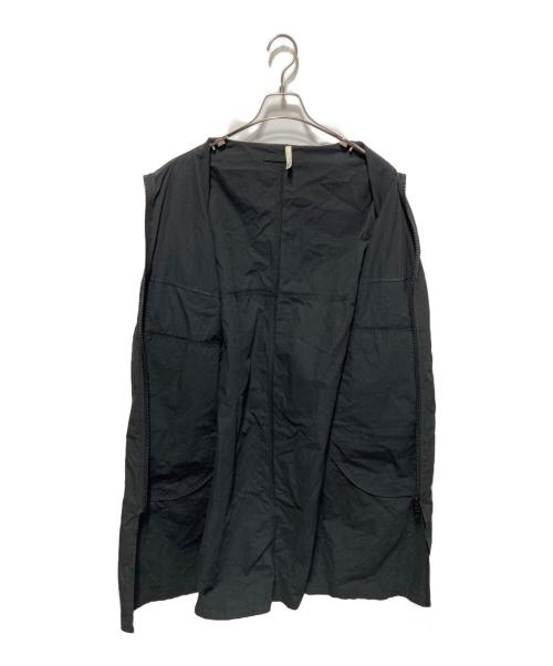 HUMIS（ヒューミス）HUMIS (ヒューミス) フロントジップハイネックコート ブラック サイズ:Mの古着・服飾アイテム