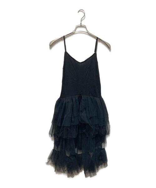 SHIORI MIKATA（シオリ ミカタ）SHIORI MIKATA (シオリ ミカタ) tulle cami cut saw ブラック サイズ:freeの古着・服飾アイテム