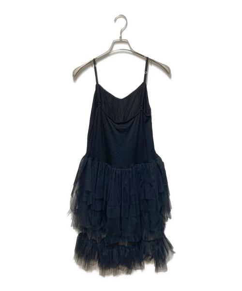 SHIORI MIKATA（シオリ ミカタ）SHIORI MIKATA (シオリ ミカタ) tulle cami cut saw ブラック サイズ:freeの古着・服飾アイテム