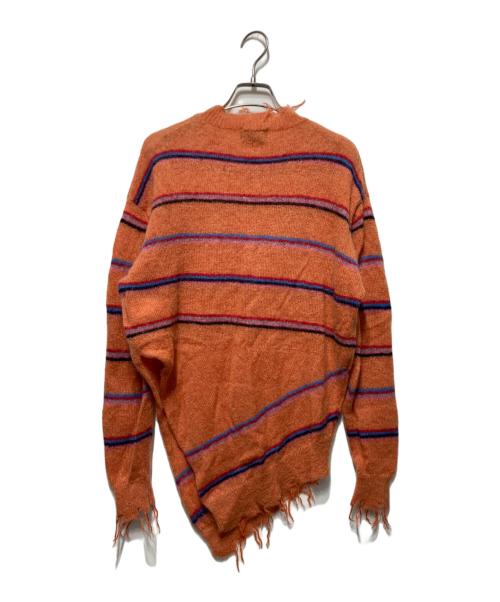 soduk（スドーク）soduk (スドーク) ナイロン モヘヤニット オレンジ サイズ:freeの古着・服飾アイテム