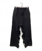 ELCHELEエルチェレ）の古着「INSIDE RIPPED HOLE PANTS」｜ブラック
