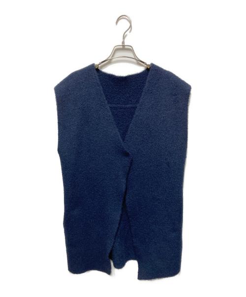 Ameri（アメリ）AMERI (アメリ) OVER SIZE VEST SET KNIT TOP ネイビー サイズ:FREEの古着・服飾アイテム