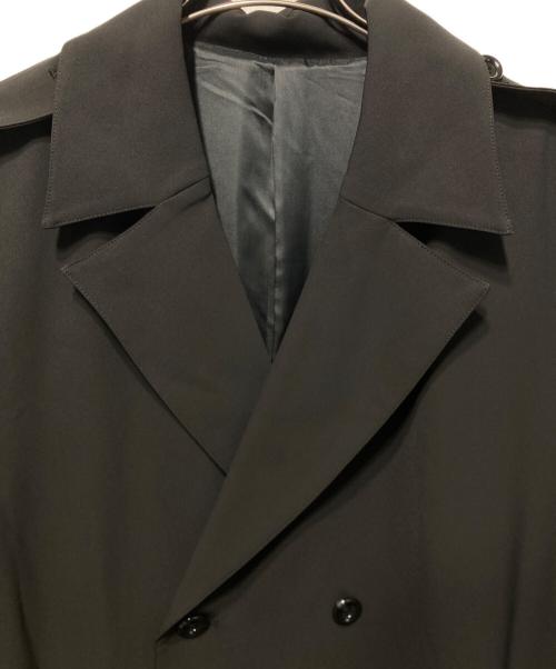 Lui's（ルイス）Lui's (ルイス) ワイドトレンチコート ブラック サイズ:Ｍ 未使用品の古着・服飾アイテム