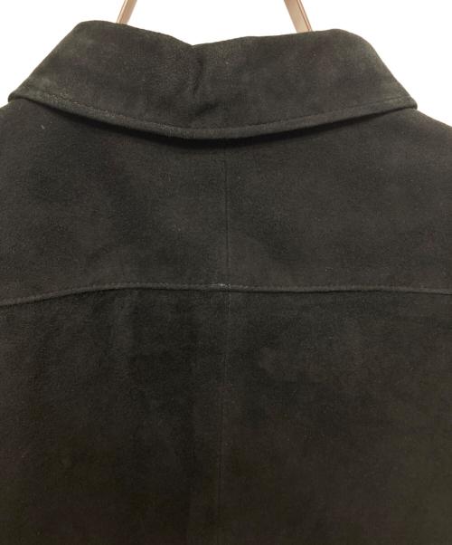 POLO RALPH LAUREN（ポロ・ラルフローレン）POLO RALPH LAUREN (ポロ・ラルフローレン) スエードレザーシャツ ブラック サイズ:Lの古着・服飾アイテム