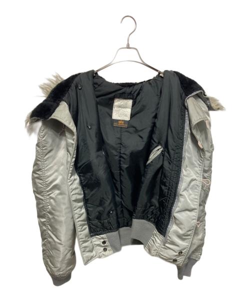ALPHA（アルファ）ALPHA (アルファ) フライトジャケット グレー サイズ:Lの古着・服飾アイテム