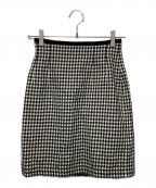tricot COMME des GARCONSトリココムデギャルソン）の古着「タイトウールスカート」｜ブラウン×ブラック