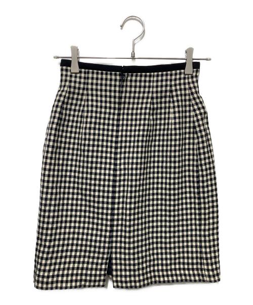 tricot COMME des GARCONS（トリココムデギャルソン）tricot COMME des GARCONS (トリココムデギャルソン) タイトウールスカート ブラウン×ブラック サイズ:Ｓの古着・服飾アイテム