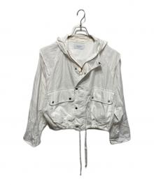 UNUSED（アンユーズド）の古着「HOODED SHORT BLOUSON」｜ホワイト