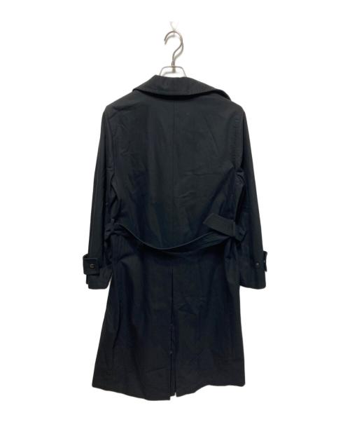 MaxMara（マックスマーラ）MaxMara (マックスマーラ) スナップボタントレンチコート ブラック サイズ:38の古着・服飾アイテム