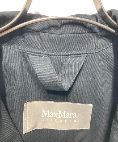 MaxMara（マックスマーラ）MaxMara (マックスマーラ) スナップボタントレンチコート ブラック サイズ:38の古着・服飾アイテム