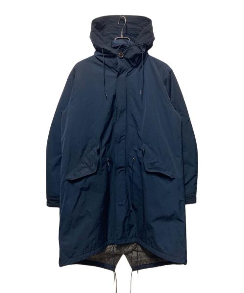 BARNEYS NEWYORK（バーニーズ・ニューヨーク）BARNEYS NEWYORK (バーニーズ・ニューヨーク) ナイロンフーデットコート ネイビー サイズ:XLの古着・服飾アイテム