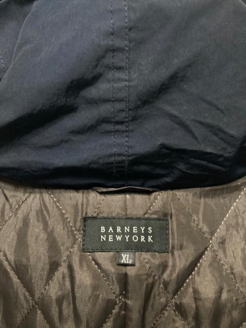 BARNEYS NEWYORK（バーニーズ・ニューヨーク）BARNEYS NEWYORK (バーニーズ・ニューヨーク) ナイロンフーデットコート ネイビー サイズ:XLの古着・服飾アイテム