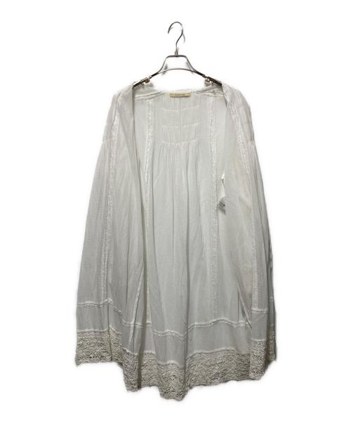 Curensology（カレンソロジー）Curensology (カレンソロジー) コットンメッシュブラウスワンピース ホワイト サイズ:freeの古着・服飾アイテム