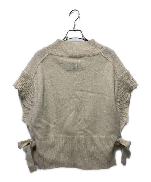Curensology（カレンソロジー）Curensology (カレンソロジー) ヤクショートニットベスト ベージュ サイズ:freeの古着・服飾アイテム