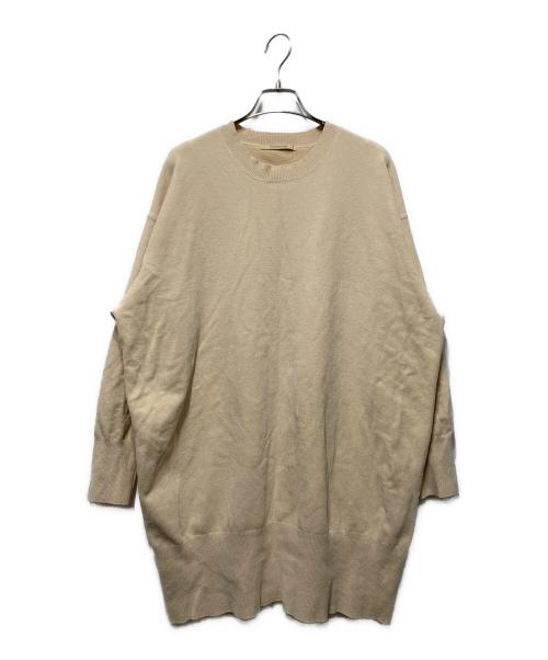 Curensology（カレンソロジー）Curensology (カレンソロジー) スウェットワンピース ベージュ サイズ:freeの古着・服飾アイテム