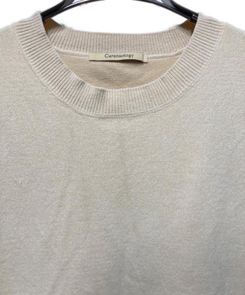Curensology（カレンソロジー）Curensology (カレンソロジー) スウェットワンピース ベージュ サイズ:freeの古着・服飾アイテム