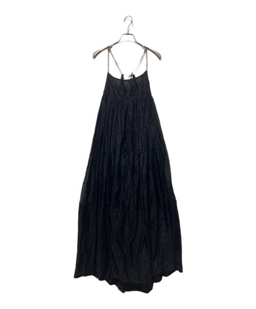 Curensology（カレンソロジー）Curensology (カレンソロジー) フロッキードットワンピース ブラック サイズ:freeの古着・服飾アイテム