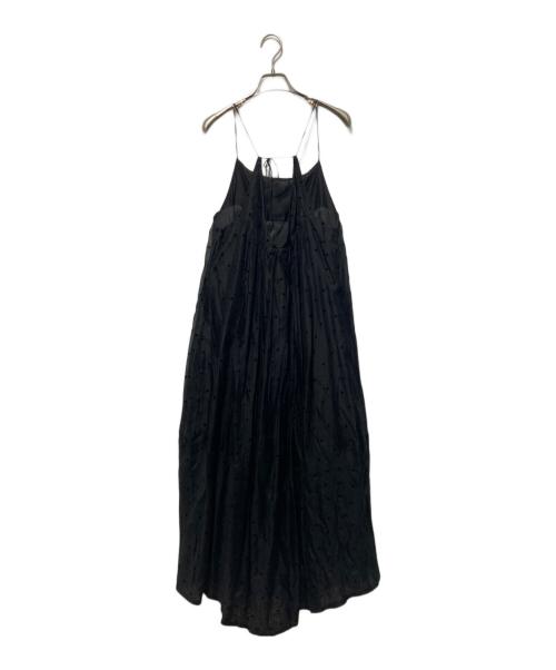 Curensology（カレンソロジー）Curensology (カレンソロジー) フロッキードットワンピース ブラック サイズ:freeの古着・服飾アイテム