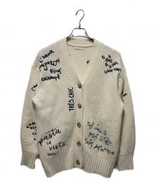 Loungedress（ラウンジドレス）の古着「ニットカーディガン」｜ホワイト