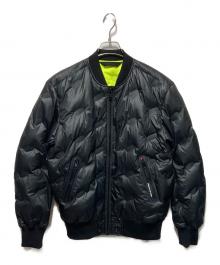 DIESEL（ディーゼル）の古着「ロゴダウンボンバージャケット」｜ブラック