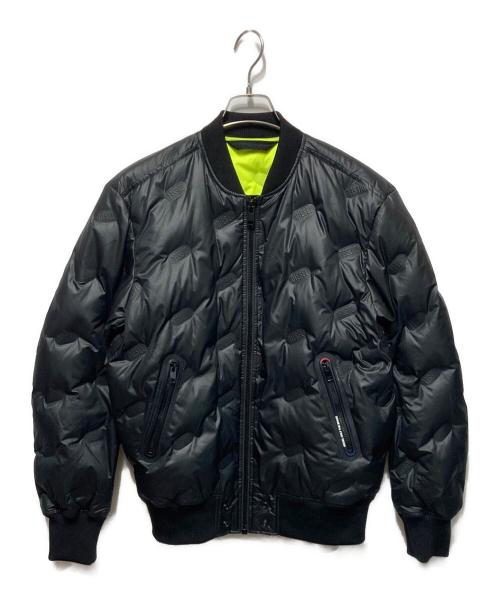 DIESEL（ディーゼル）DIESEL (ディーゼル) ロゴダウンボンバージャケット ブラック サイズ:Mの古着・服飾アイテム
