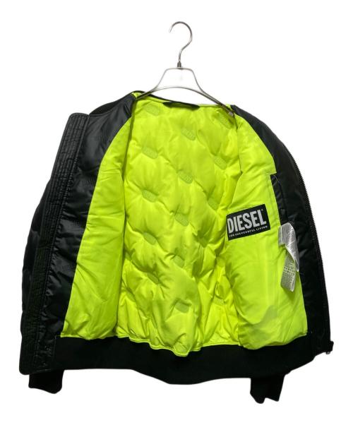 DIESEL（ディーゼル）DIESEL (ディーゼル) ロゴダウンボンバージャケット ブラック サイズ:Mの古着・服飾アイテム