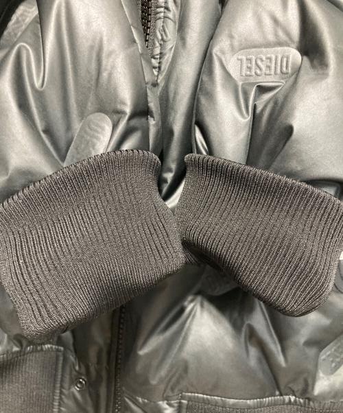 DIESEL（ディーゼル）DIESEL (ディーゼル) ロゴダウンボンバージャケット ブラック サイズ:Mの古着・服飾アイテム