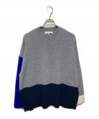 ENFOLDエンフォルド）の古着「BI-COLOR BOX-PULLOVER」｜グレー
