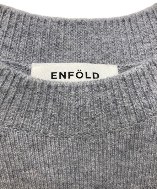 ENFOLD（エンフォルド）ENFOLD (エンフォルド) BI-COLOR BOX-PULLOVER グレー サイズ:38の古着・服飾アイテム