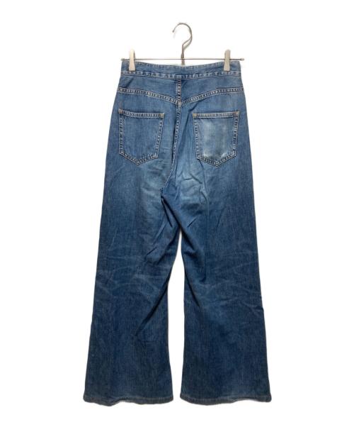JOHN LAWRENCE SULLIVAN（ジョン ローレンス サリバン）JOHN LAWRENCE SULLIVAN (ジョン ローレンス サリバン) WASHED DENIM WIDE PANTS インディゴ サイズ:Ｓの古着・服飾アイテム