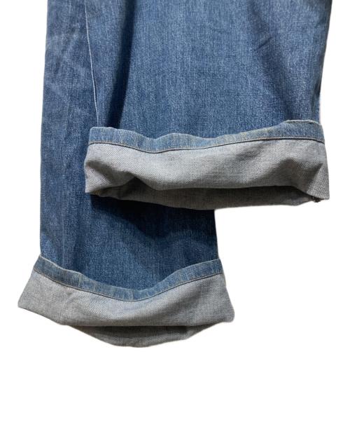 JOHN LAWRENCE SULLIVAN（ジョン ローレンス サリバン）JOHN LAWRENCE SULLIVAN (ジョン ローレンス サリバン) WASHED DENIM WIDE PANTS インディゴ サイズ:Ｓの古着・服飾アイテム