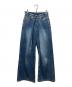 JOHN LAWRENCE SULLIVAN（ジョン ローレンス サリバン）の古着「WASHED DENIM WIDE PANTS」｜インディゴ