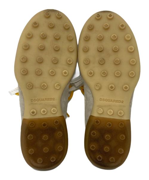 DSQUARED2（ディースクエアード）DSQUARED2 (ディースクエアード) SOCCER SNEAKERS ベージュ サイズ:37の古着・服飾アイテム