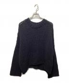myneマイン）の古着「Shoelace Knitted Pullover Jumper/シューレースニット プルオーバー」｜ブラック