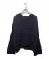 MYNE（マイン）の古着「Shoelace Knitted Pullover Jumper/シューレースニット プルオーバー」｜ブラック
