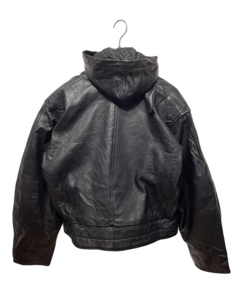 VINTAGE（ヴィンテージ）VINTAGE (ヴィンテージ) レザージャケット ブラック サイズ:XLの古着・服飾アイテム