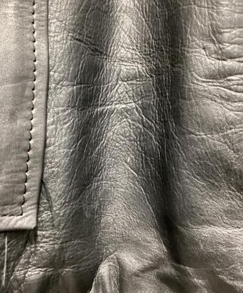 VINTAGE（ヴィンテージ）VINTAGE (ヴィンテージ) レザージャケット ブラック サイズ:XLの古着・服飾アイテム