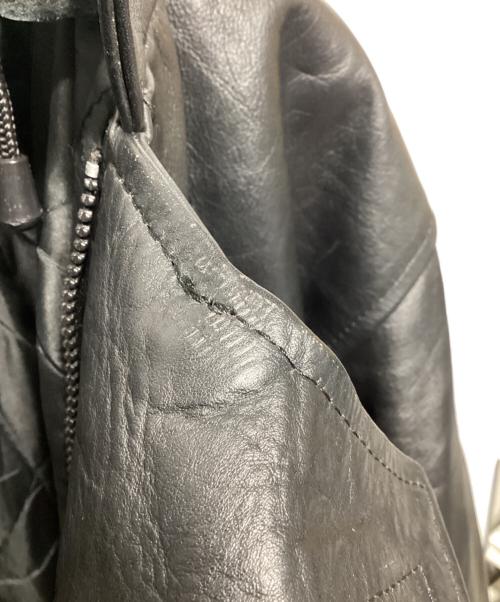 VINTAGE（ヴィンテージ）VINTAGE (ヴィンテージ) レザージャケット ブラック サイズ:XLの古着・服飾アイテム