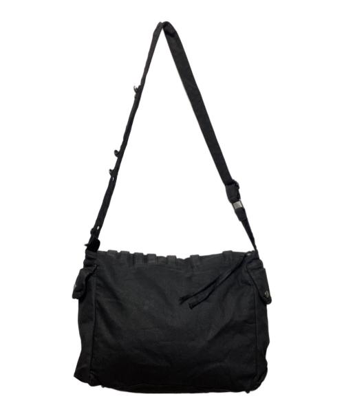 Jaded London（ジェイデッドロンドン）Jaded london (ジェイデッドロンドン) Drummer Coated Denim Satchel Bag ブラックの古着・服飾アイテム