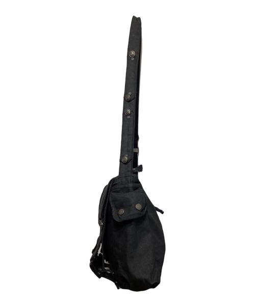 Jaded London（ジェイデッドロンドン）Jaded london (ジェイデッドロンドン) Drummer Coated Denim Satchel Bag ブラックの古着・服飾アイテム