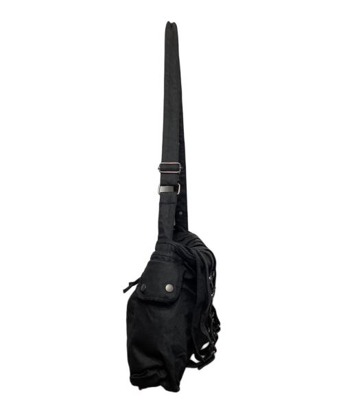 Jaded London（ジェイデッドロンドン）Jaded london (ジェイデッドロンドン) Drummer Coated Denim Satchel Bag ブラックの古着・服飾アイテム